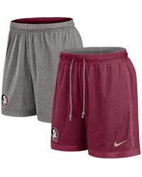 Nike - Garnet/heather Gray Florida State Seminoles Player Reversible Shorts - Lyst