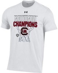 Under Armour - South Carolina Gamecocks 2024 Ncaa Basketball National Champions Locker Room T-shirt - Lyst