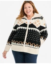 Style & Co. - Plus Size Fair Isle Zip-up Cardigan Sweater - Lyst