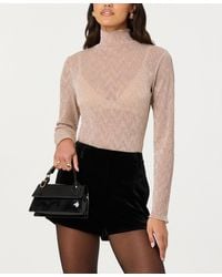Astr - Kyra Turtle Neck Long-sleeve Top - Lyst