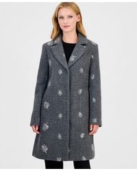 Cece - Boucle-sequin Mid-length Coat - Lyst