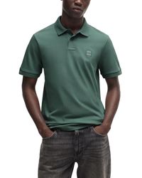 BOSS - Boss By Logo Patch Slim-fit Polo Shirt - Lyst