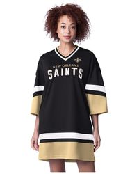 Starter - New Orleans Saints Slap Shot 3/4 Sleeve Sneaker Dress - Lyst