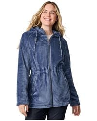 Free Country - Grid Butter Pile Anorak Jacket - Lyst