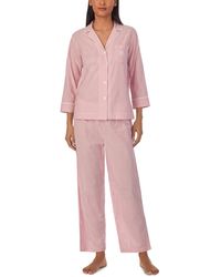 Lauren by Ralph Lauren - Petite 2-pc. 3/4-sleeve Printed Pajamas Set - Lyst