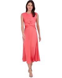 Vince Camuto - Twist-front Extended-cap-sleeve Dress - Lyst