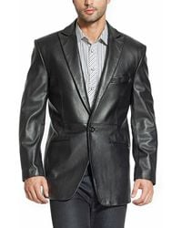 BGSD - Men One-button Tuxedo Leather Blazer - Lyst