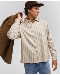 Mode Of One - Relaxed-fit Printed Button-up Shirt - Lyst