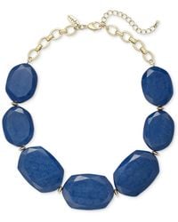Style & Co. - Gold-tone Gemstone Statement Necklace - Lyst