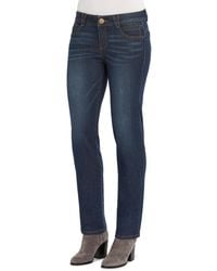 Democracy - "ab"solution Mid Rise Straight Leg Jeans - Lyst