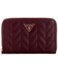 Guess - Stacey Mini Zip Around Wallet - Lyst