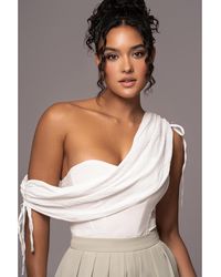 JLUXLABEL - New Obsession Draped Top - Lyst