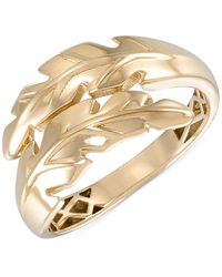 Macy's - Polished Leaf-inspired Bypass Statement Ring - Lyst