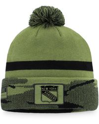 Fanatics - New York Rangers Military-inspired Appreciation Cuffed Knit Hat - Lyst