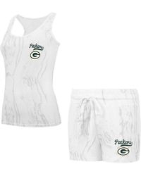 Concepts Sport - 2-piece Bay Packers Quartz Hacci Knit Tank Top And Shorts Sleep Set - Lyst