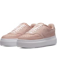 Nike - Court Vision Alta Leather Platform Casual Sneakers From Finish Line - Lyst