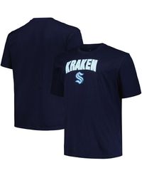 Profile - Seattle Kraken Big And Tall Arch Over Logo T-shirt - Lyst