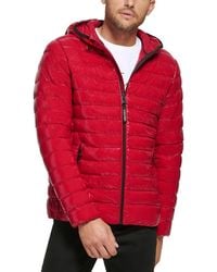 Calvin Klein - Hooded & Quilted Packable Jacket - Lyst