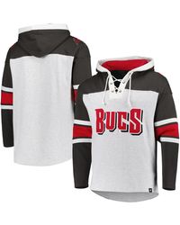 '47 - Tampa Bay Buccaneers Gridiron Lace-up Pullover Hoodie - Lyst