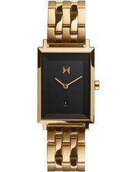 MVMT Mason Gold-tone Stainless Steel Bracelet Watch 24mm - Metallic
