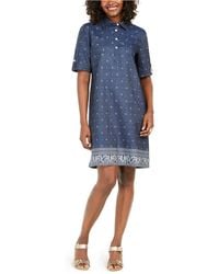 karen scott denim dress