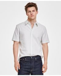 Calvin Klein - Slim-fit Stretch Stripe Button-down Shirt - Lyst
