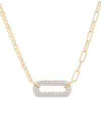 Audrey by Aurate - Diamond Two-chain Link 18" Pendant Necklace (3/4 Ct. T.w. - Lyst
