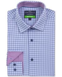 Con.struct - Recycled Slim Fit Check Performance Stretch Cooling Comfort Dress Shirt - Lyst