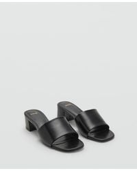 Mango - Block-heel Strap Sandals - Lyst