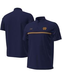 Under Armour - Notre Dame Fighting Irish Performance Drive Chest Stripe Polo Shirt - Lyst