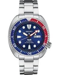 Seiko - Automatic Prospex Diver Stainless Steel Bracelet Watch 45mm - Lyst