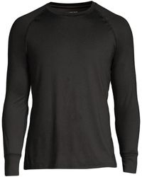 Lands' End - Big & Tall Stretch Thermaskin Long Underwear Crew Base Layer - Lyst