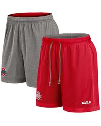 Nike - Scarlet/heather Gray Ohio State Buckeyes Player Reversible Shorts - Lyst