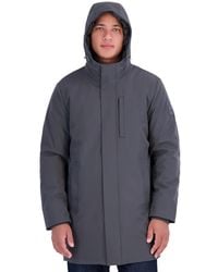 Calvin Klein - Hooded Flextech Parka Jacket - Lyst