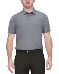 PGA TOUR - Short-sleeve Mini-check Performance Polo Shirt - Lyst