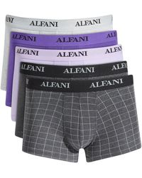 Alfani 5-pk. Patterned & Solid Trunks, Created For Macy's - Multicolour