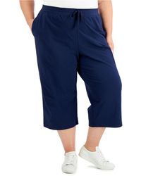 karen scott plus size drawstring pants