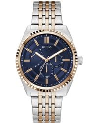 Guess - Two-tone Stainless Steel Multi-function Watch - Lyst