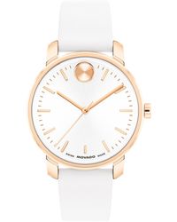 Movado - Bold Access Swiss Quartz Leather Watch - Lyst