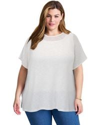 Avenue - Plus Size Lightweight Dolman Sweater - Lyst