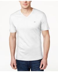 Michael Kors - Men's V-neck Liquid Cotton T-shirt - Lyst