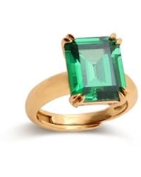 Retro Chic - Lime Glow Ring - Lyst