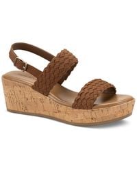 Style & Co. - Madenaa Woven Platform Wedge Sandals - Lyst