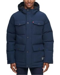 levi's padded longline jacket