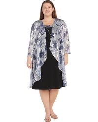 R & M Richards - Plus Size 2-pc. Floral-print Jacket & Dress Set - Lyst