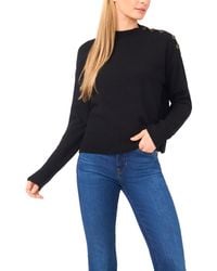 Cece - Button Detail Sweater - Lyst