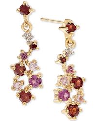 Macy's - Multi-gemstone Cluster Drop Earrings (5/8 Ct. T.w. - Lyst