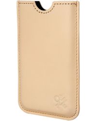 Token Leather Iphone Case - Natural