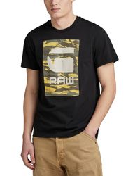 G-Star RAW - Camo Logo Box T-shirt - Lyst