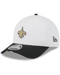 KTZ - White/black New Orleans Saints 2025 Nfl Training Camp A-frame 9forty Adjustable Hat - Lyst